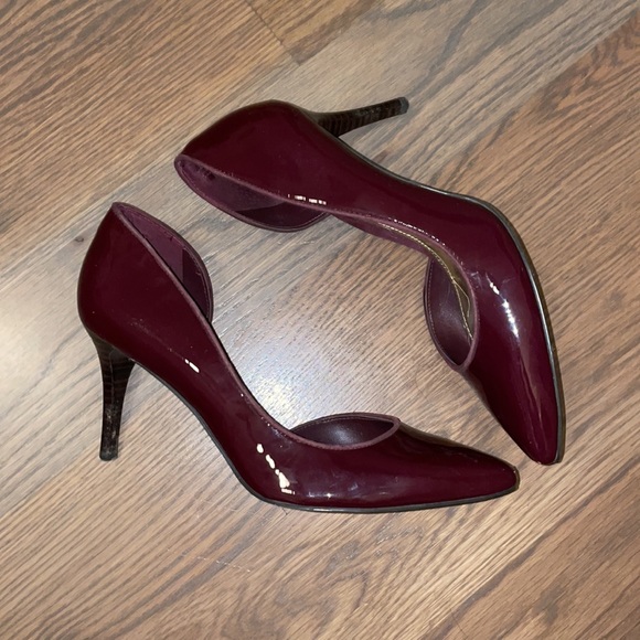 Lauren by Ralph Lauren burgundy heels size 7 - Picture 3 of 4